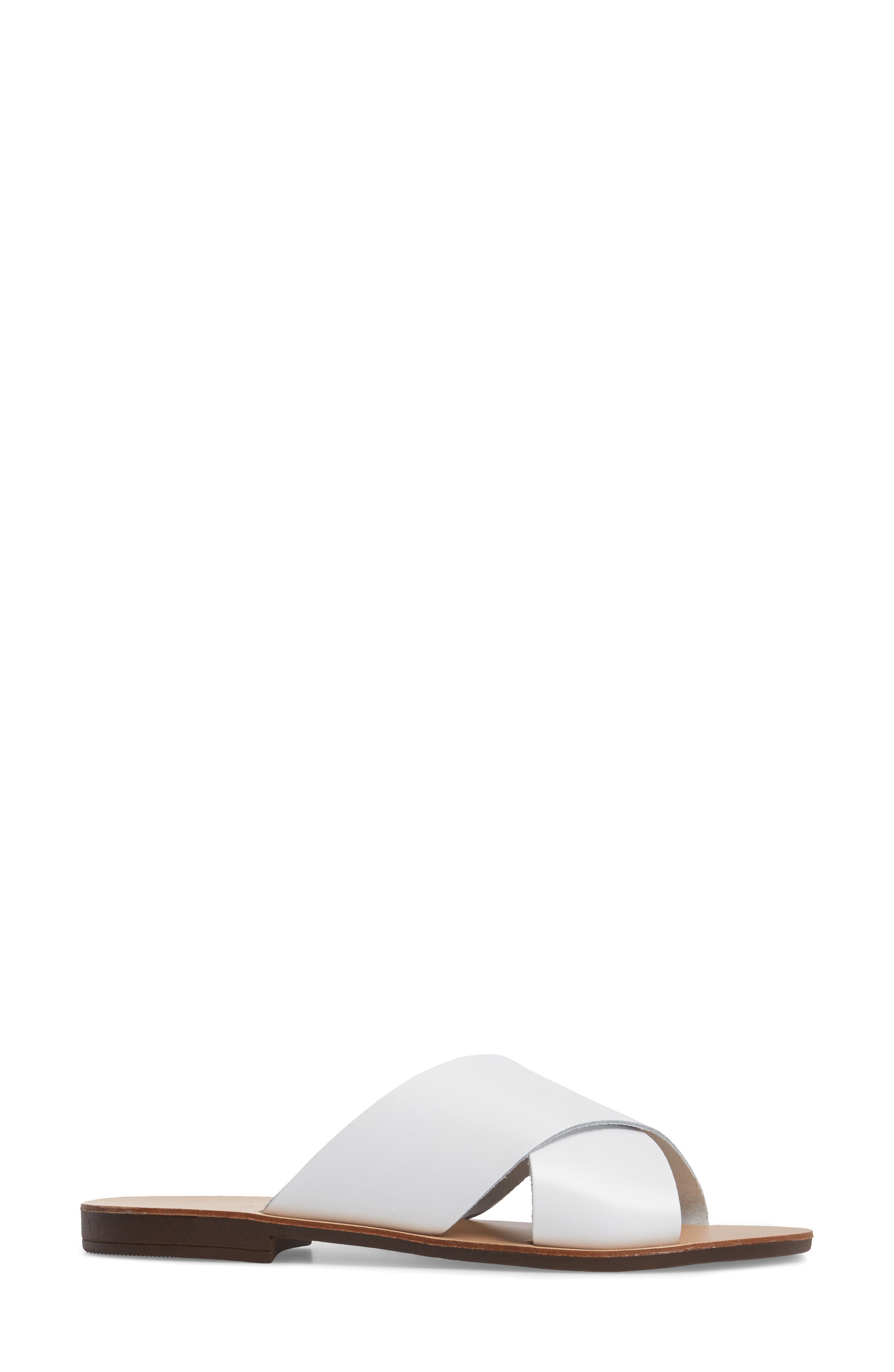 Holiday Cross Strap Sandal, Alternate, color, WHITE