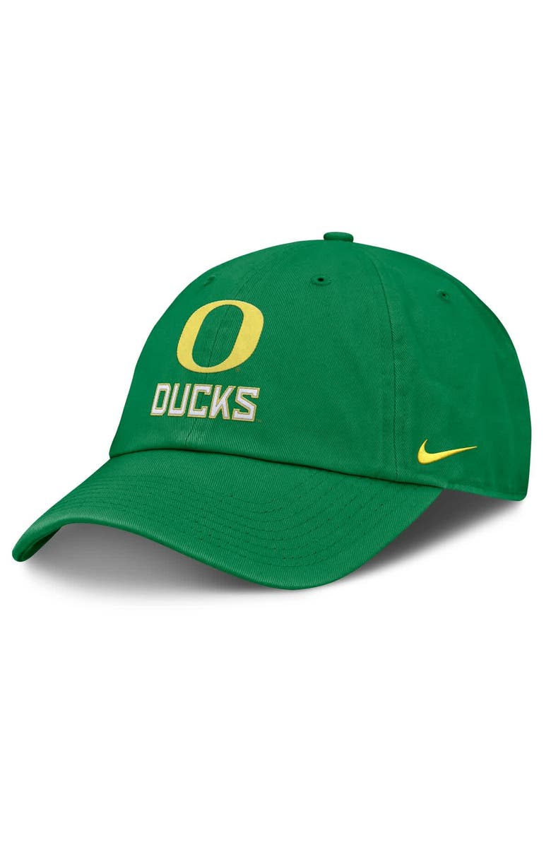 Nike Men's Nike Green Oregon Ducks 2025 On-Field Club Adjustable Hat, Main, color, 