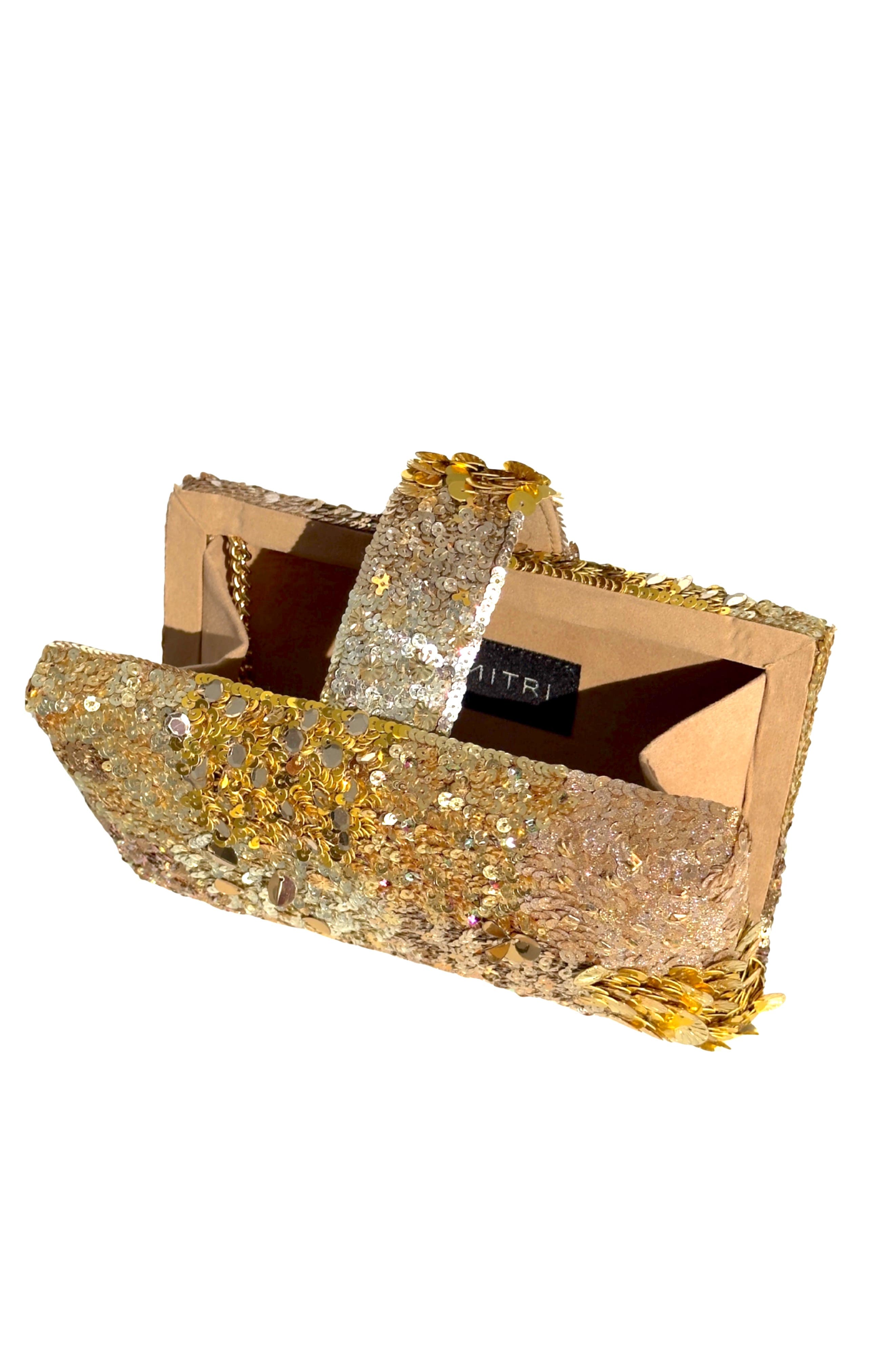 Garnet Kitsch Clutch, Alternate, color, Gold