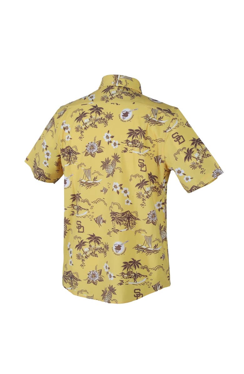 Reyn Spooner Men's Reyn Spooner Yellow San Diego Padres Kekai Button-Down Shirt, Alternate, color, Yellow