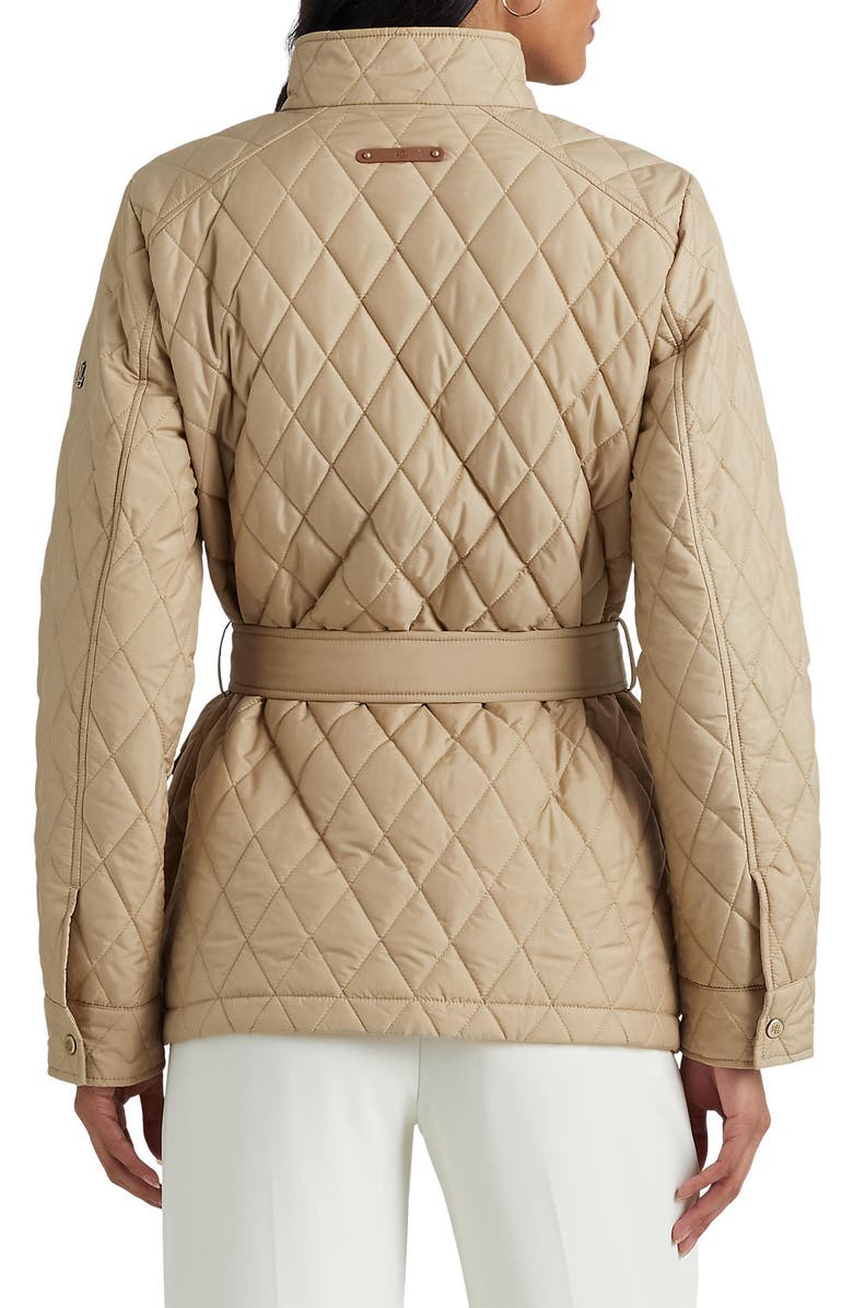 Lauren Ralph Lauren Belted Diamond Quilted Jacket, Alternate, color,