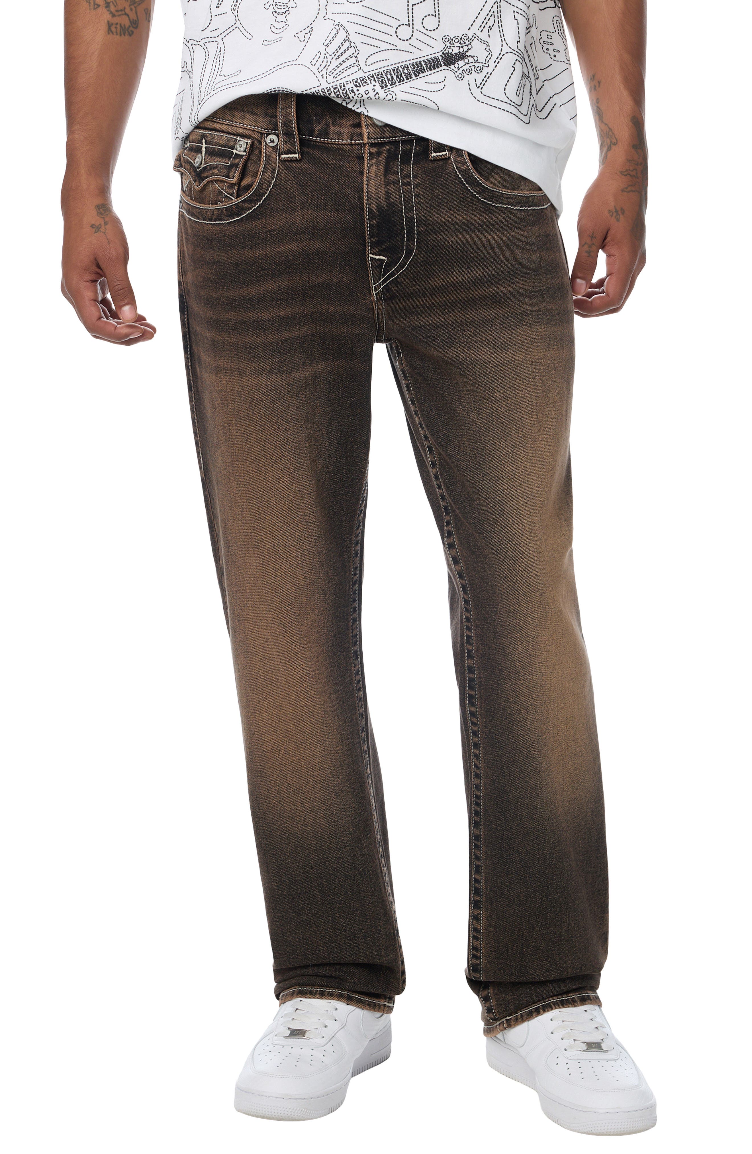 selected RODEO STRIP BROWN WASH
