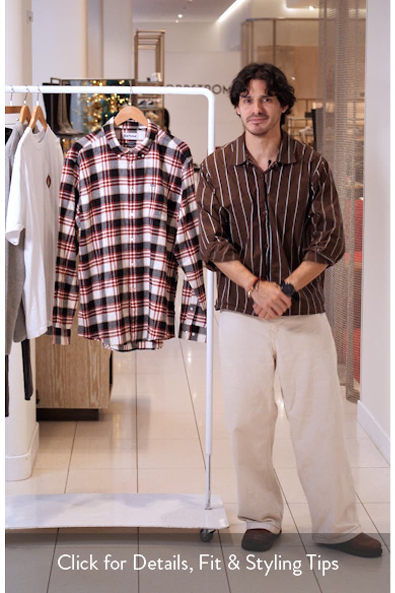 Fallbay Tailored Fit Check Button-Down Cotton Shirt video