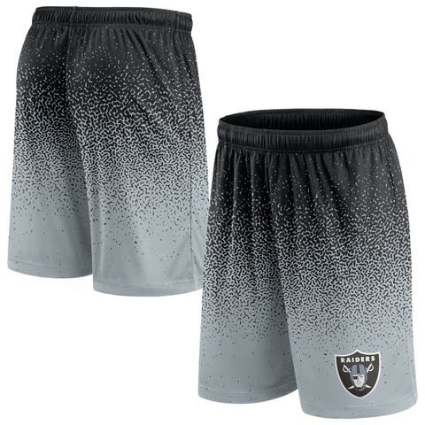 Men's Fanatics Branded Black/Silver Las Vegas Raiders Ombre Shorts