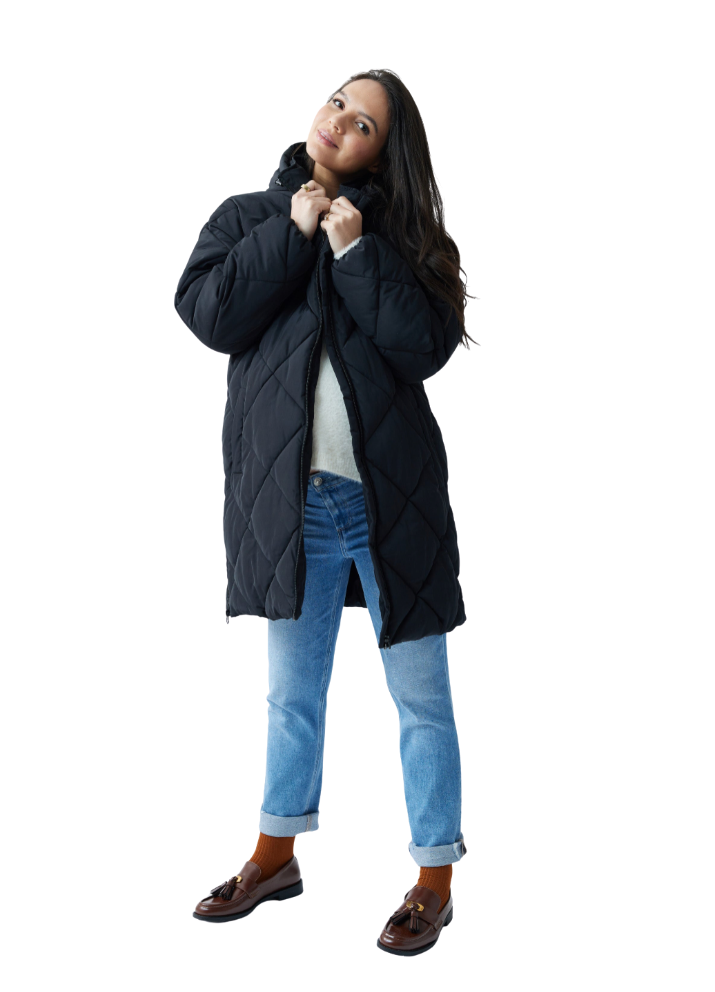 Maternity Longline Puffer - image 2