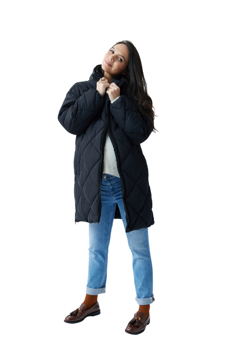 Ingrid & Isabel Maternity Longline Puffer, Alternate, color, 