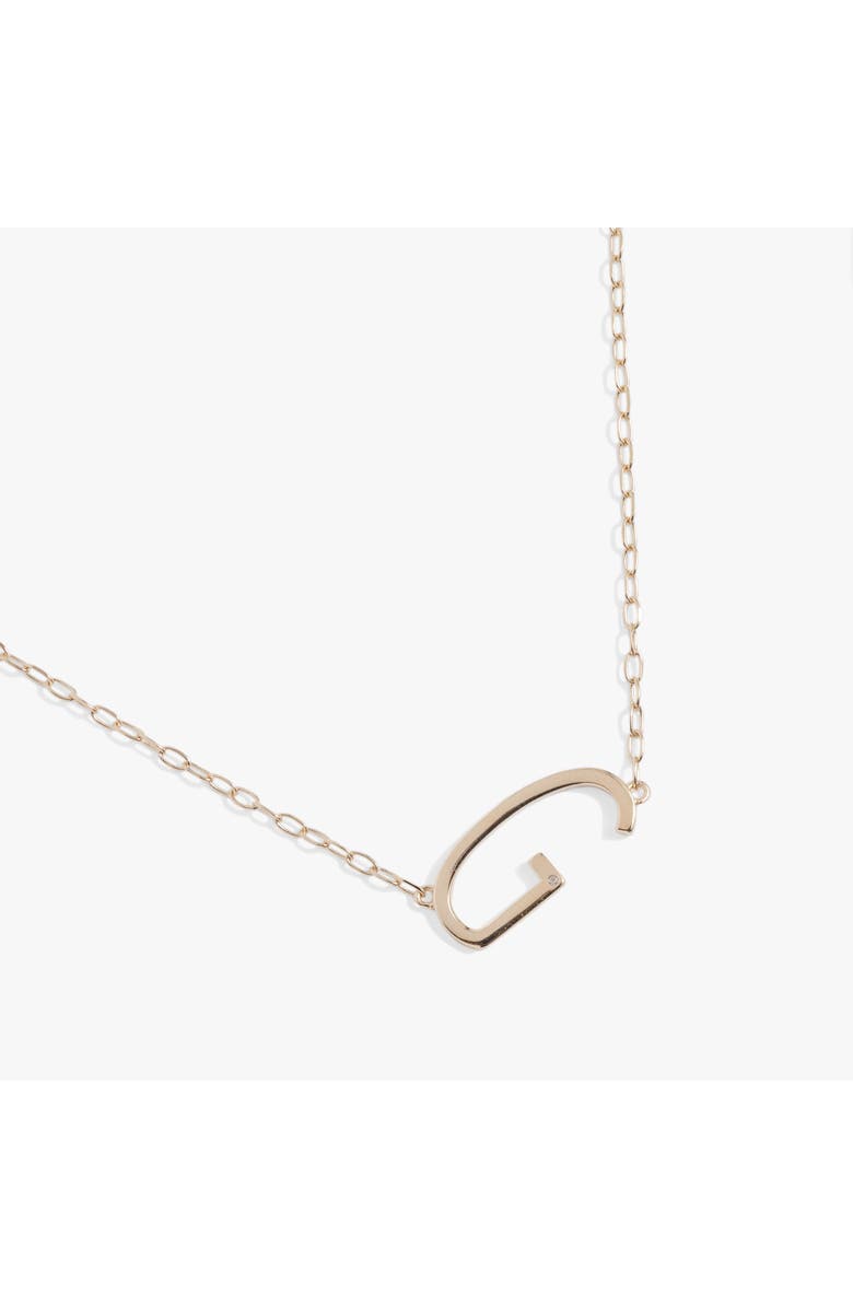 Alex and Ani Gold Elongated Initial Pendant Necklace, Alternate, color, Gold - G