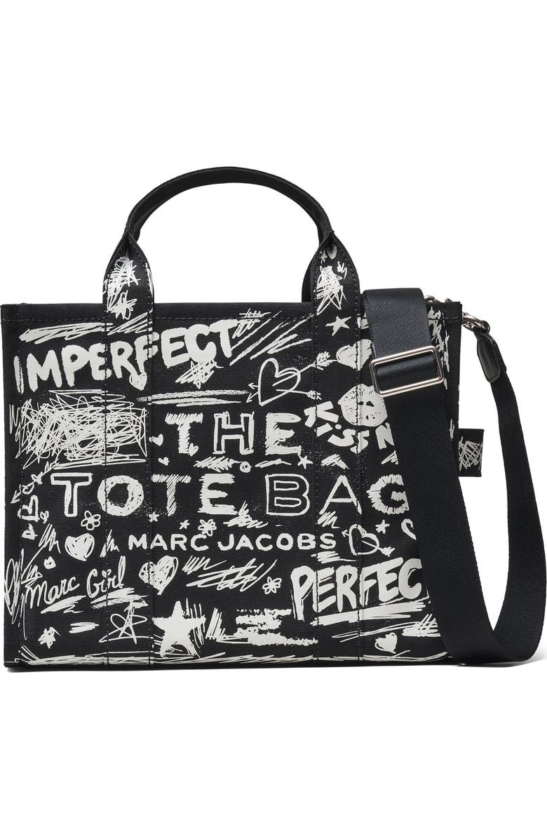 Marc Jacobs The Medium Canvas Tote, Main, color, Black Multi