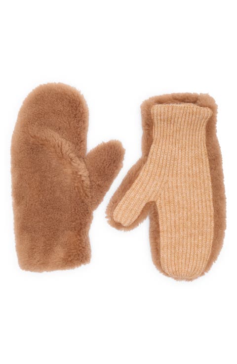 Faux Shearling Mittens