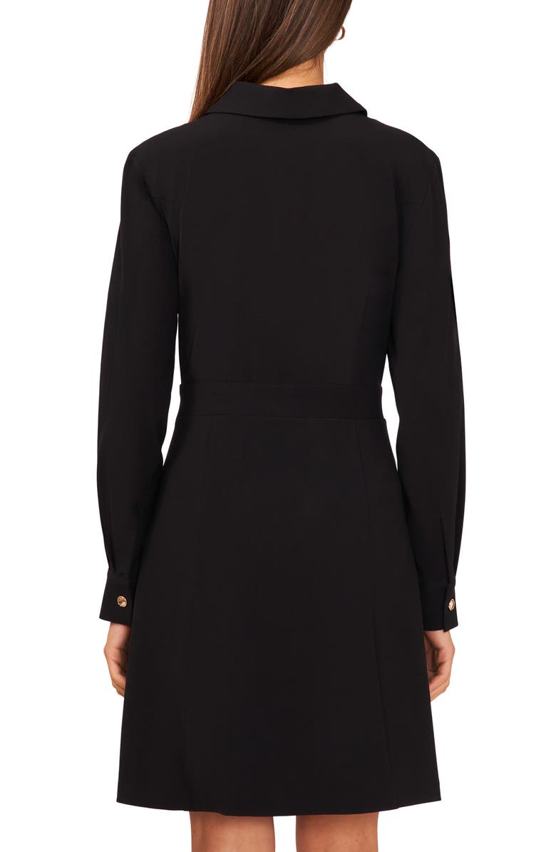 Halogen<sup>®</sup> Button Front Long Sleeve Shirtdress, Alternate, color, 