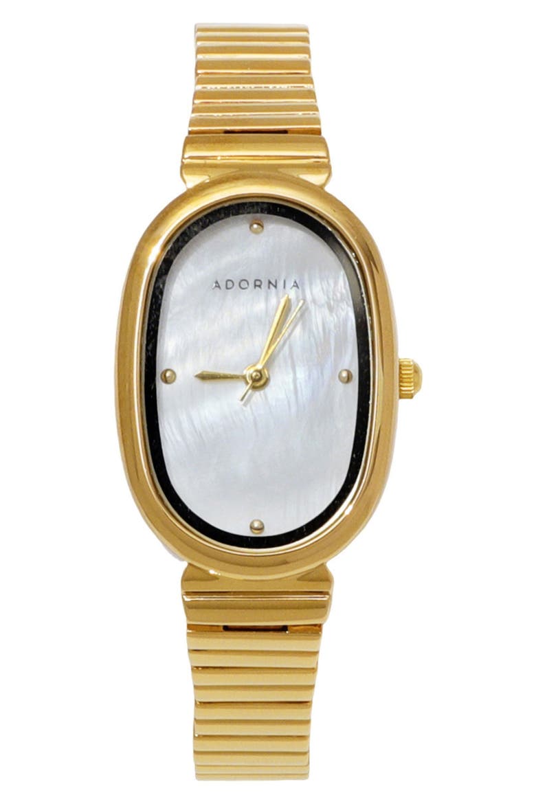 Munich Bracelet Watch, 33mm x 23mm, Main, color, GOLD/ WHITE