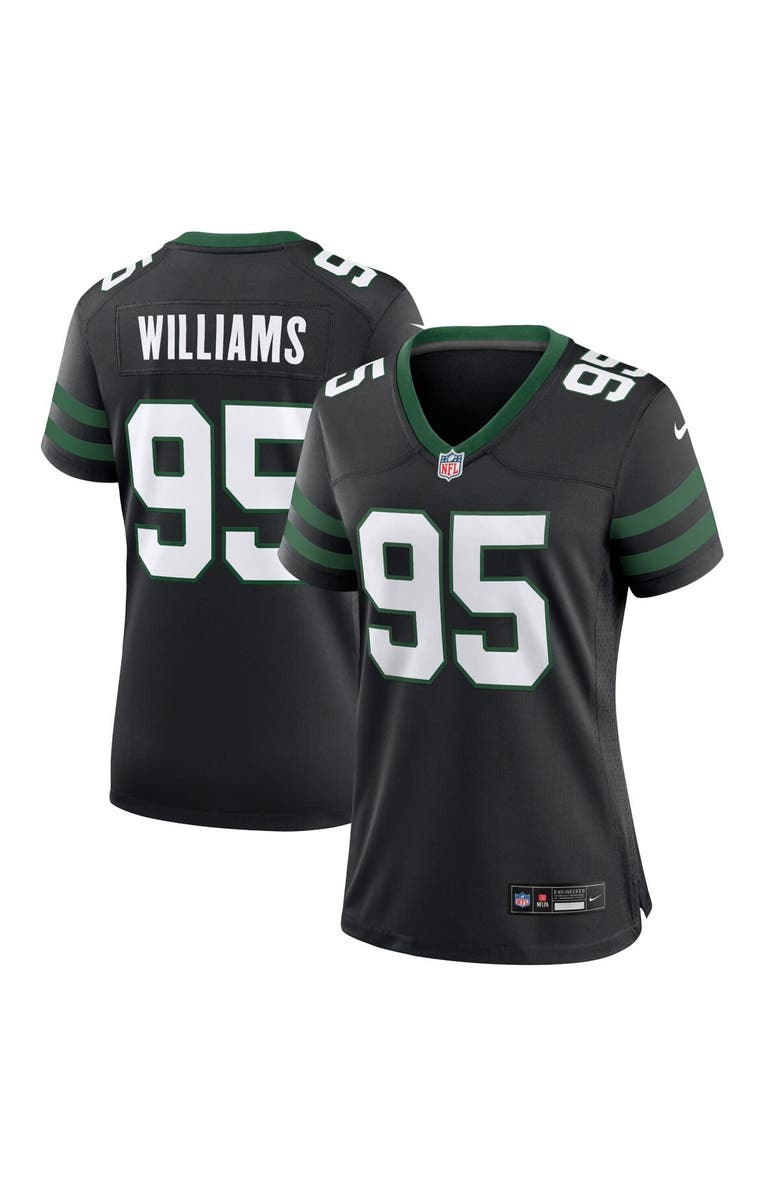 Nike Women's Nike Quinnen Williams Legacy Black New York Jets Alternate Game Jersey, Main, color, Black