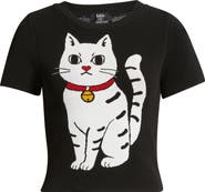 Dressed in Lala Lucky Kitty Knit Tee