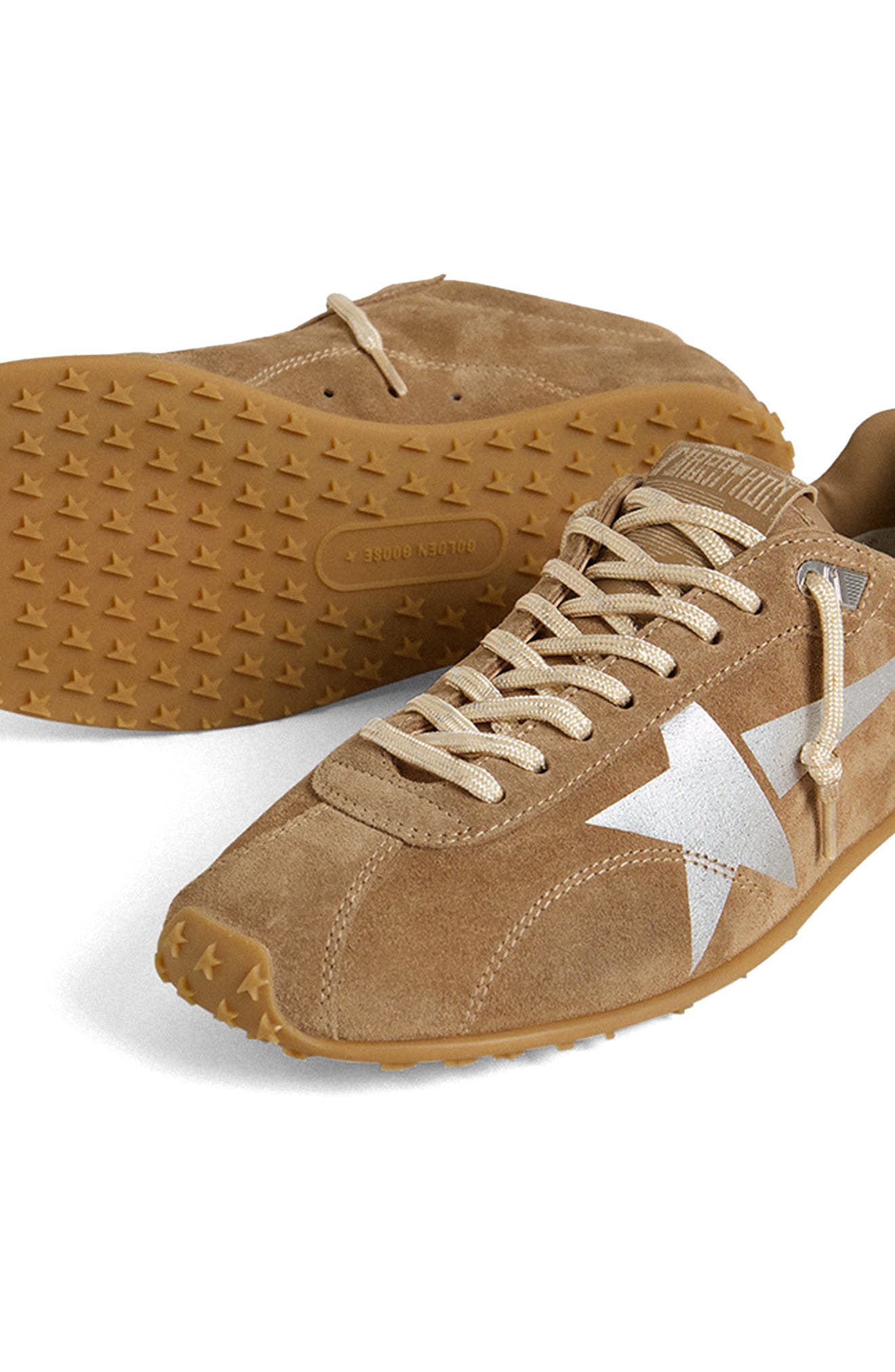 Golden Goose Marathon Speed Sneaker, Alternate, color, Tobacco/ Silver