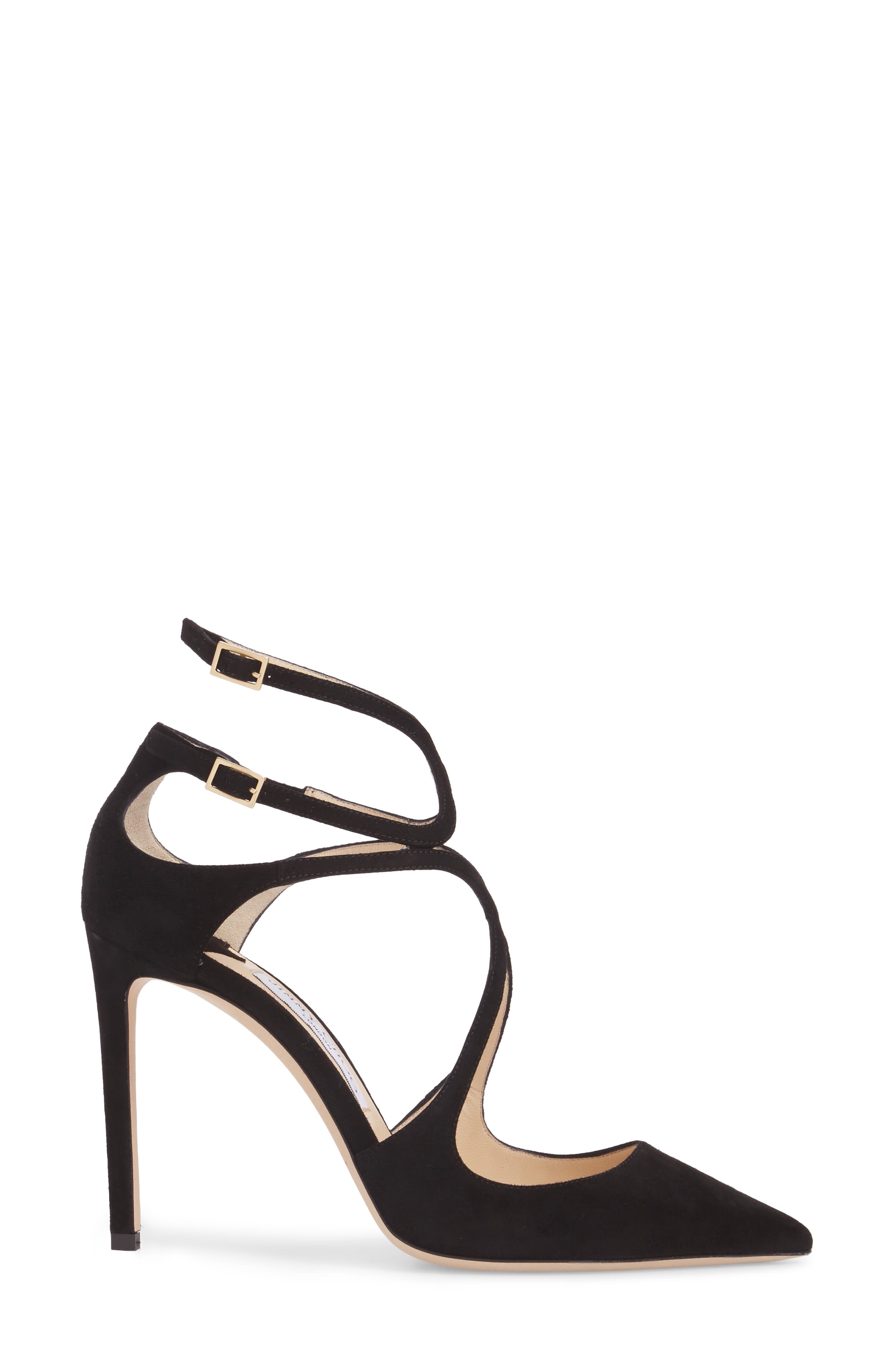 Lancer Strappy Pump, Alternate, color, BLACK