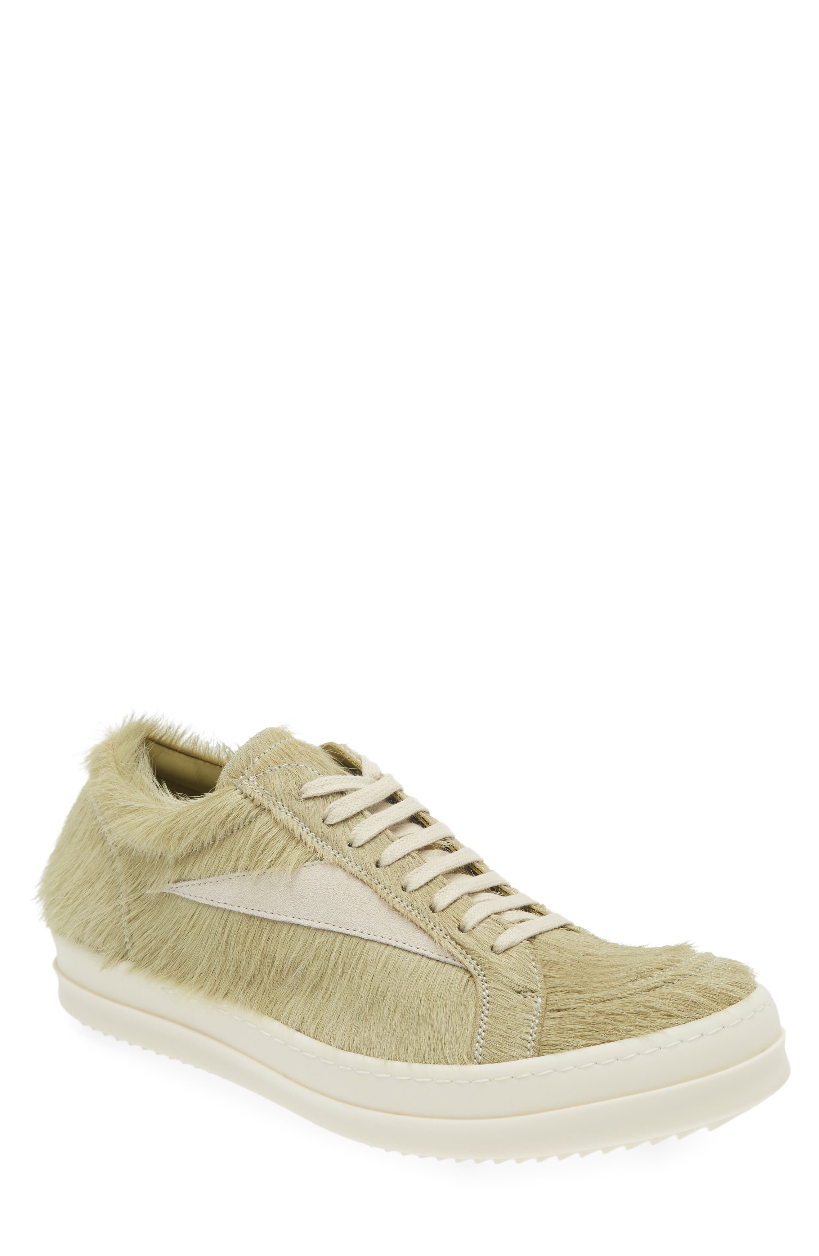 Rick Owens Luxor Vintage Genuine Calf Hair Sneaker, Main, color, 