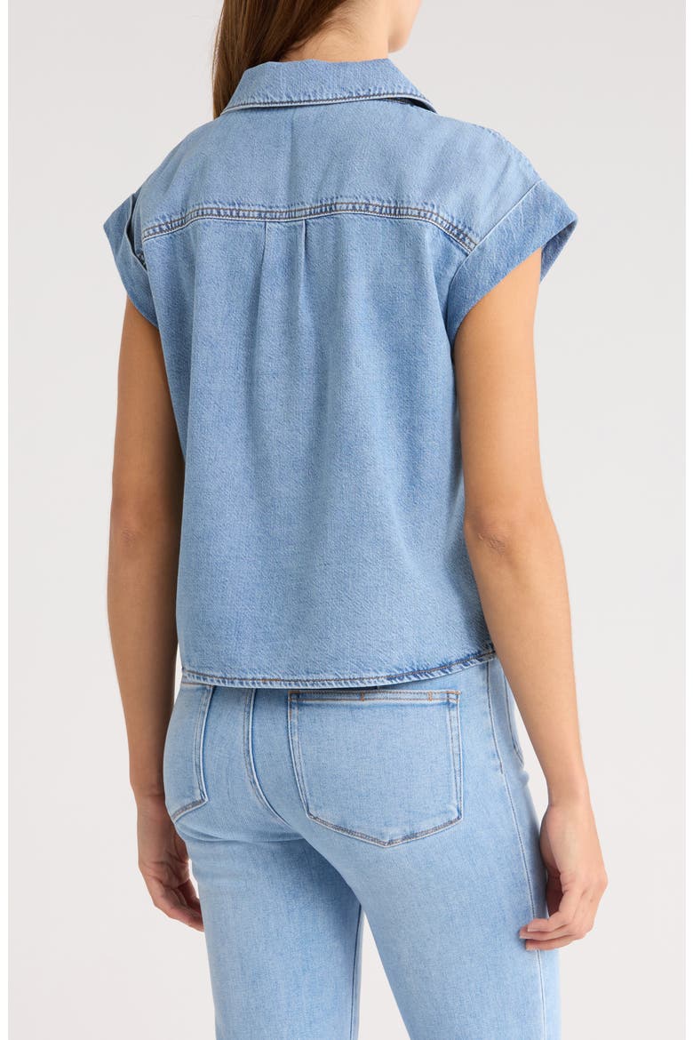 Hadley Denim Button-Up Shirt, Alternate, color, SERENITY