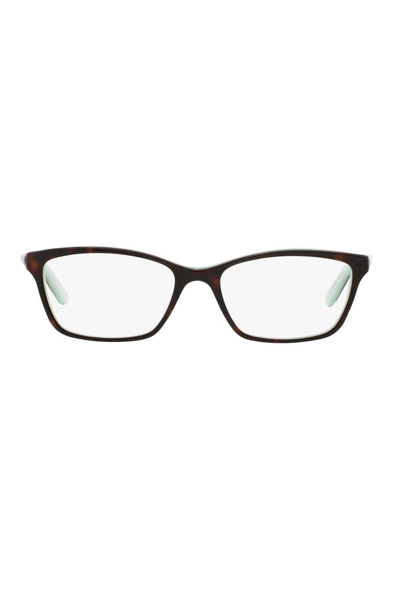 52mm Square Optical Glasses, Main, color, BLUE HAVANA