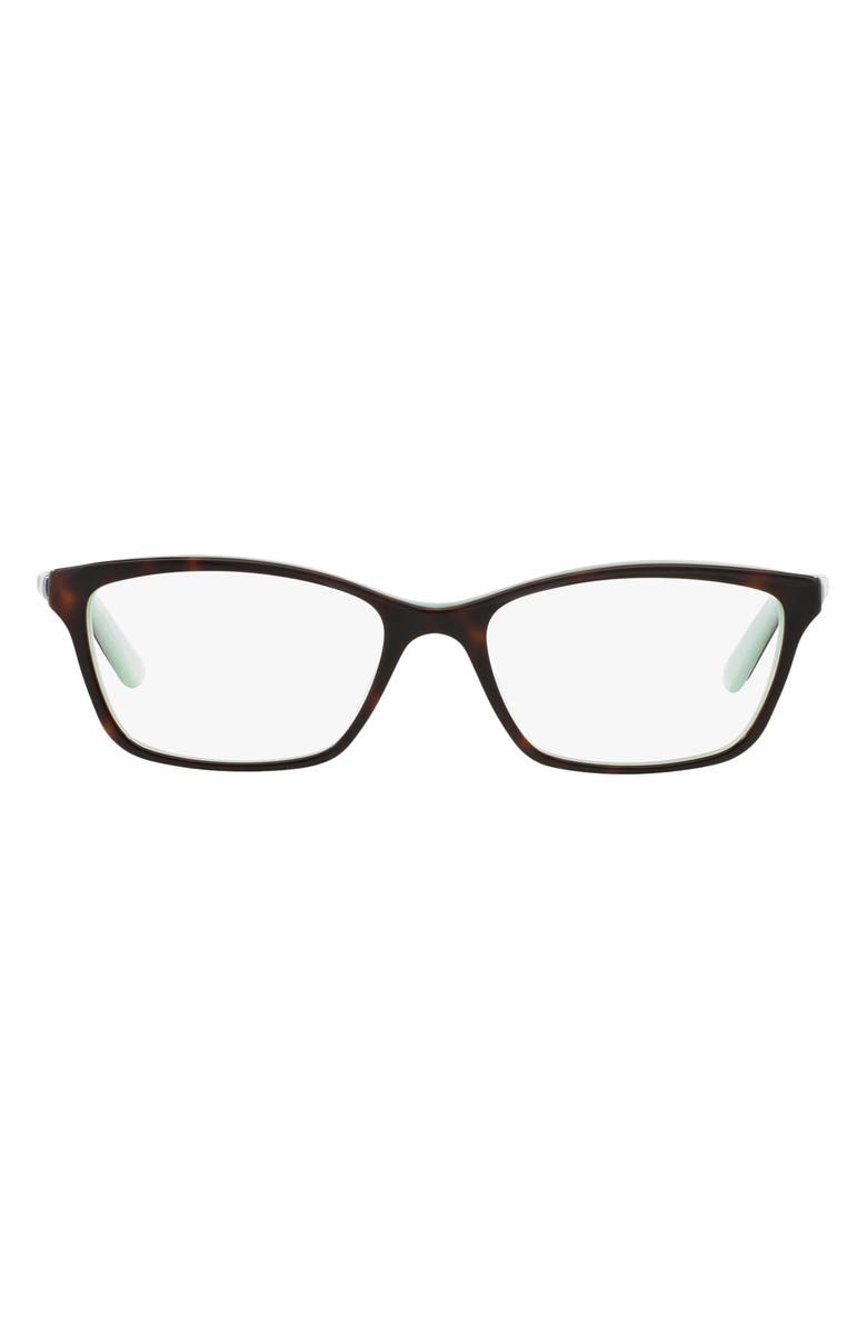 RALPH by Ralph Lauren 52mm Square Optical Glasses, Main, color, Blue Havana