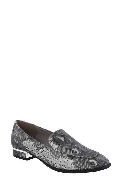 Haze Snakeskin Embossed Loafer (Women)