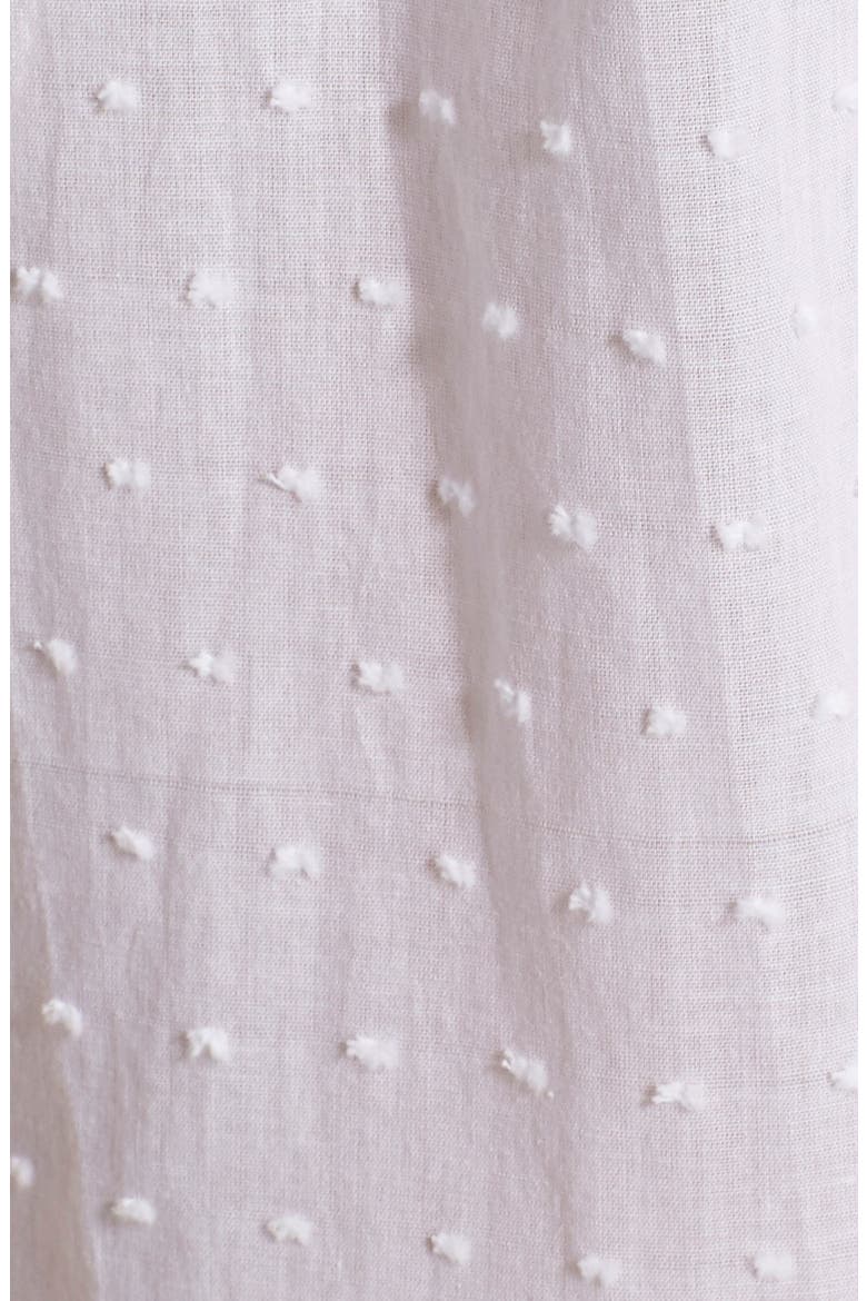 Swiss Dot Cotton Nightgown, Alternate, color, SOLID WHITE