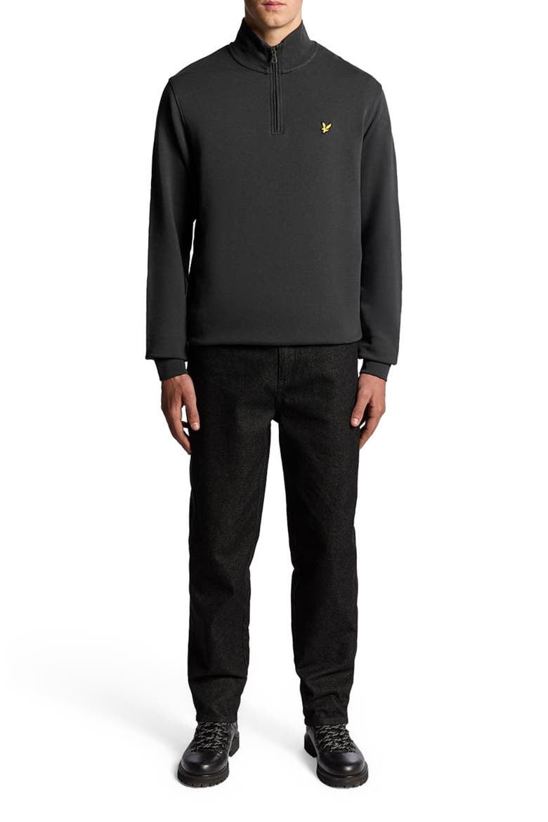 Loopback Quarter Zip Sweat, Alternate, color, Gunmetal