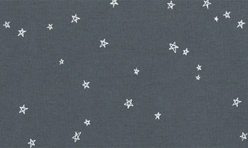 Quincy Mae Print Organic Cotton Romper In Blue