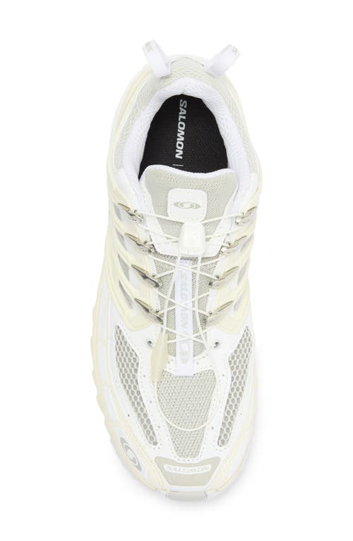 Salomon Breathable Mesh Sneakers With Durable Rubber Sole In White