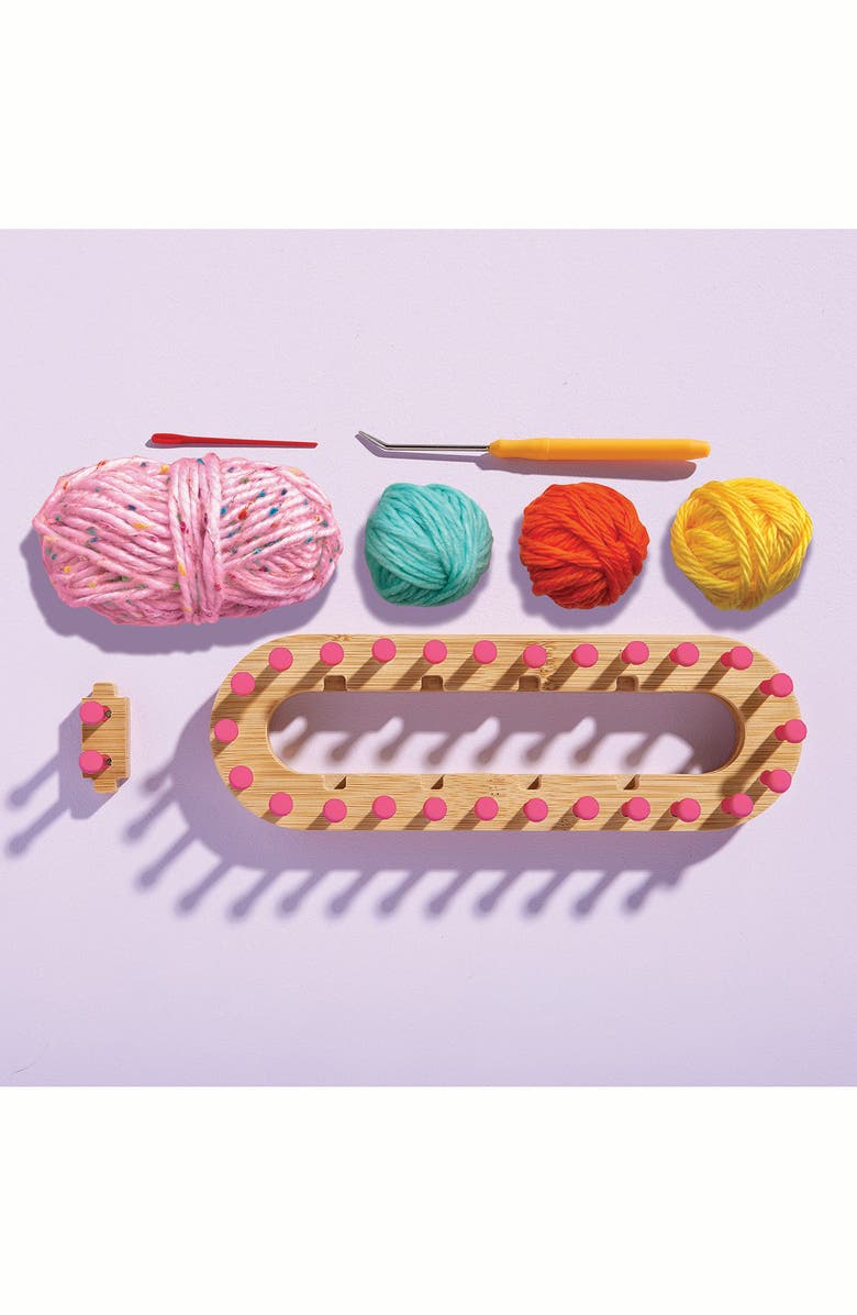 BRIGHT STRIPES Nimble Knitter Adjustable Loom Kit, Alternate, color, Multi