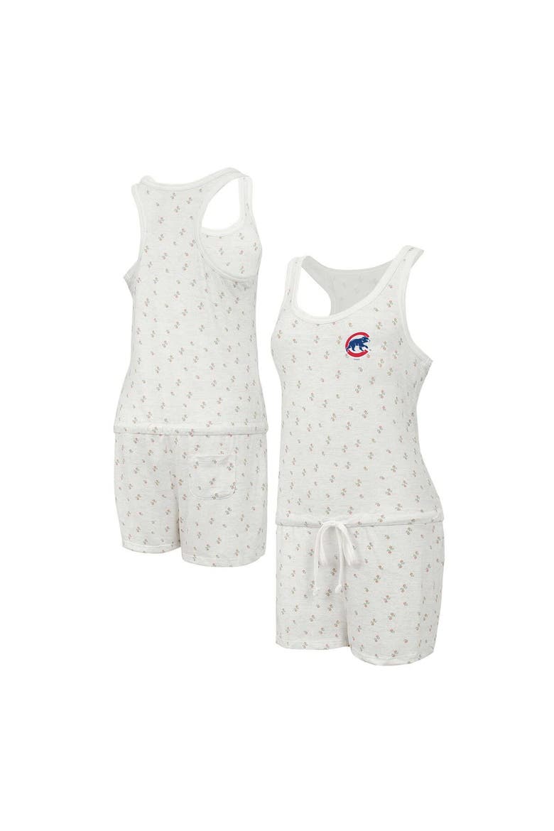 Women's Concepts Sport Cream Chicago Cubs Gardner Hacci Knit Romper, Alternate, color, Cream