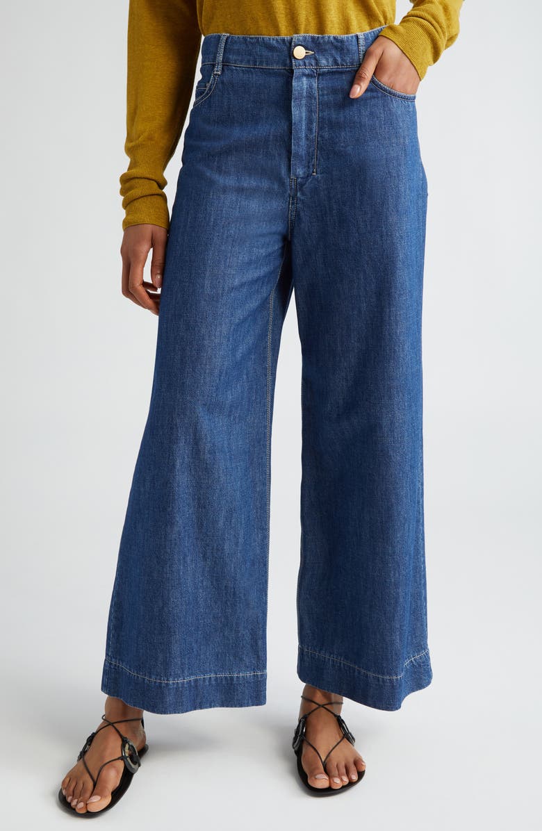 Max Mara Zendaya Wide Leg Jeans, Main, color,