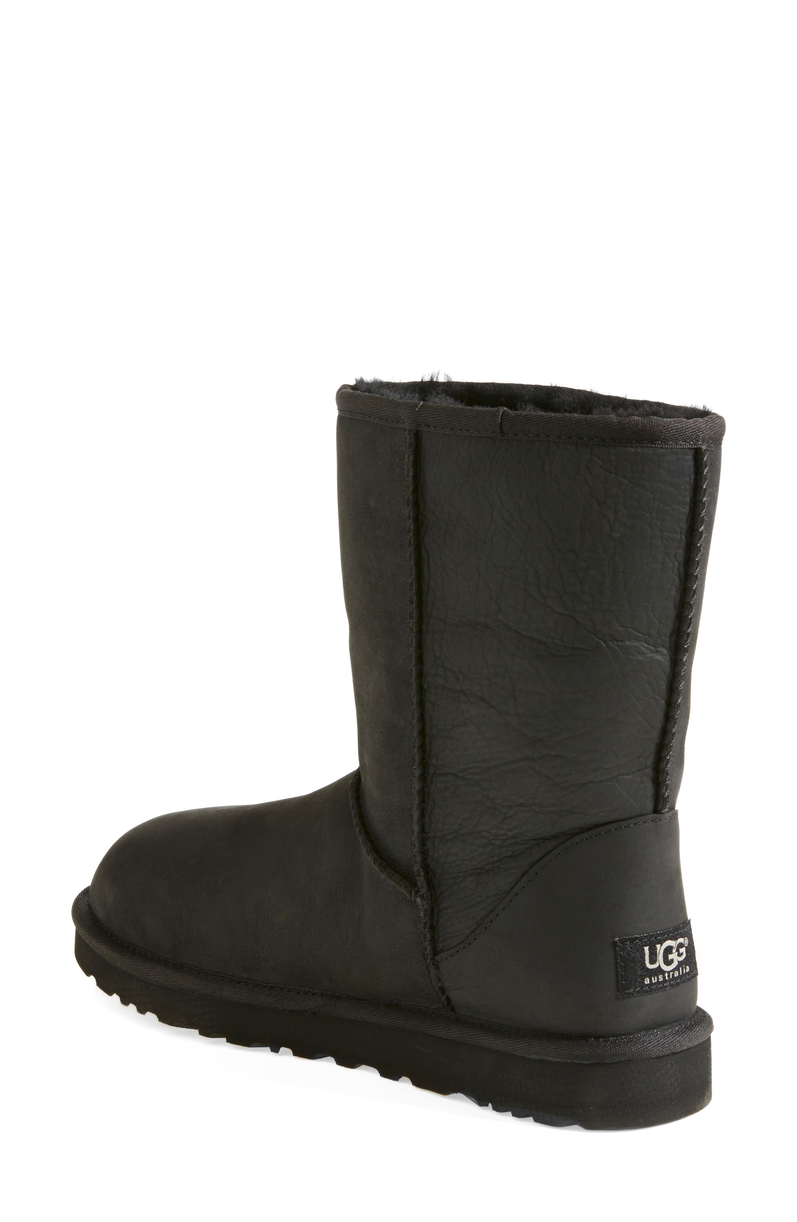 UGG<sup>®</sup> Classic Short Leather Boot, Alternate, color, 