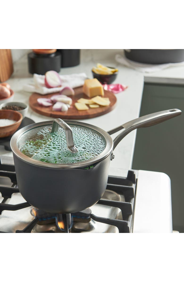 CALPHALON Premier 1.5-Quart Saucepan, Alternate, color, Black