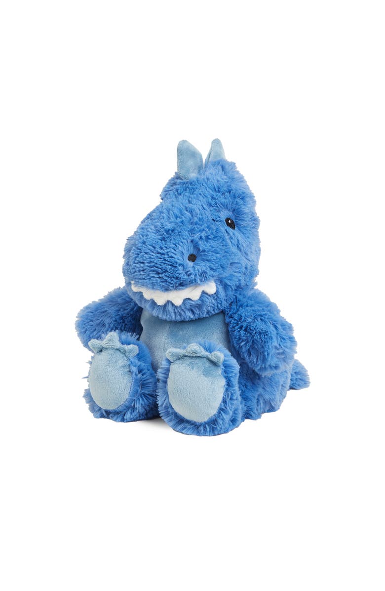 Warmies Trex Plush Toy, Main, color, Bright Blue