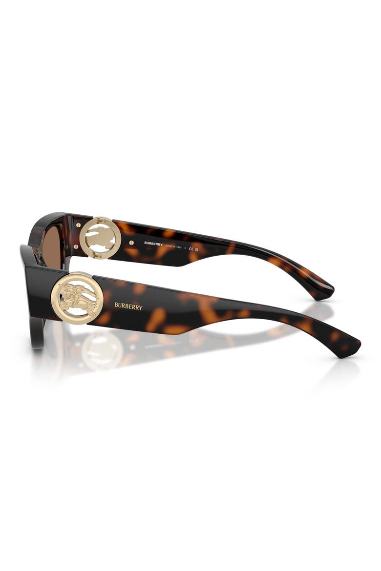 52mm Cat Eye Sunglasses, Alternate, color, DARK HAVANA / DARK BROWN