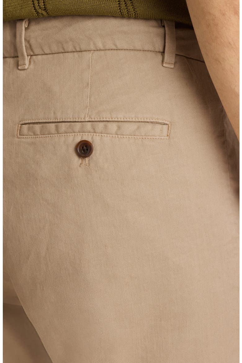 Coastal Linen Blend Pants, Alternate, color, KHAKI