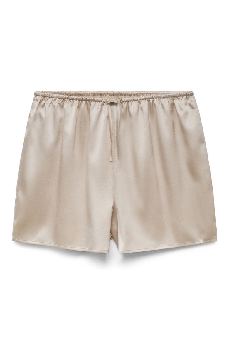 Stretch Silk Pajama Shorts, Alternate, color, LIGHT/ PASTEL GREY