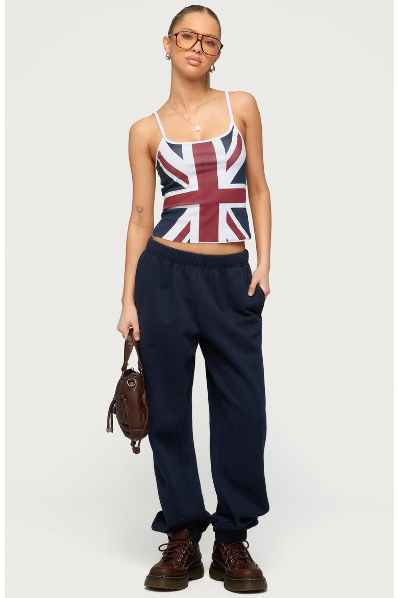 Clark Oversize Sweatpants, Alternate, color, NAVY
