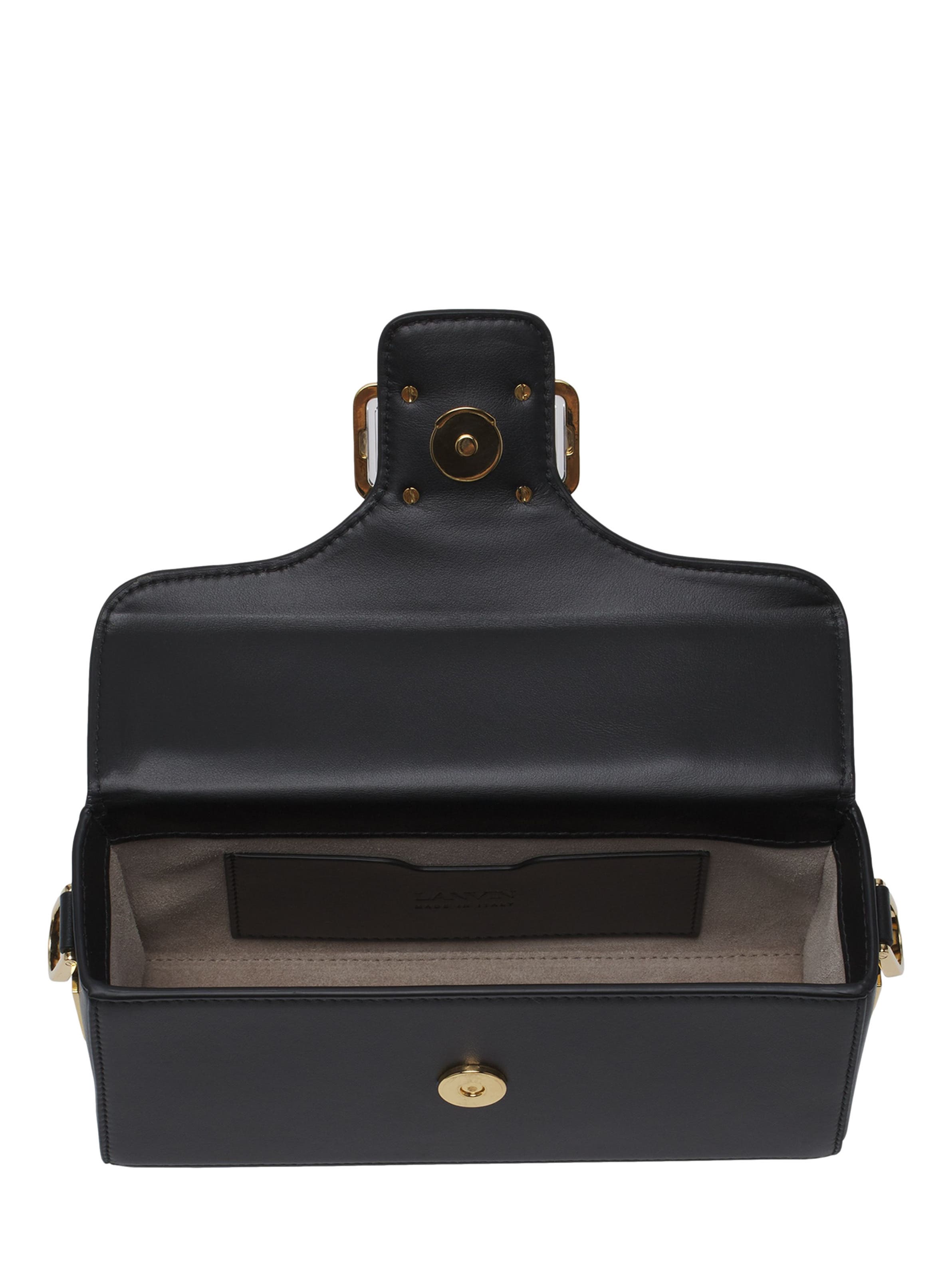 Lanvin Pencil Cat Nano Leather Bag With A Bi-Material Cat, Alternate, color, 