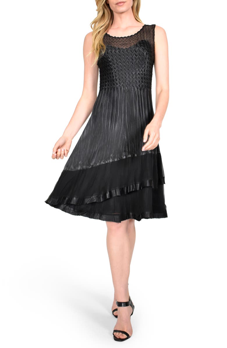 Komarov Charmeuse Dress with Long Jacket, Alternate, color, 