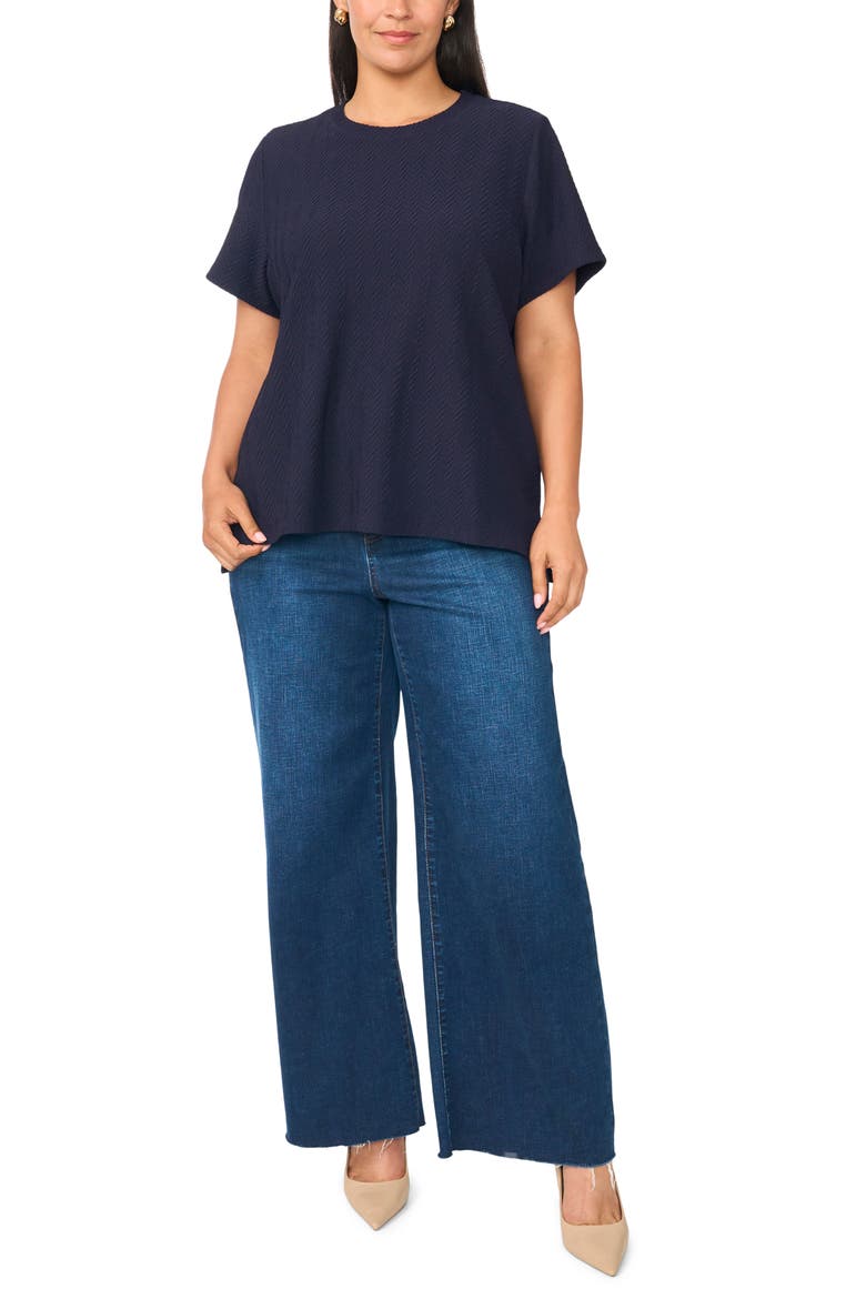 Textured T-Shirt, Alternate, color, CLASSIC NAVY