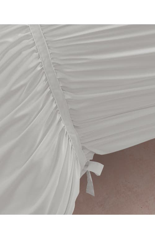 Juicy Couture Ribbon Ruched Comforter & Sham Set In White