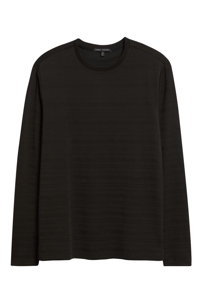 Pablo Long Sleeve Cotton Blend T-Shirt, Alternate, color, BLACK
