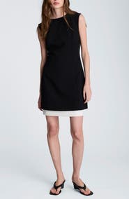 Kenneth Cole Colorblock Hem Fit and Flare Dress