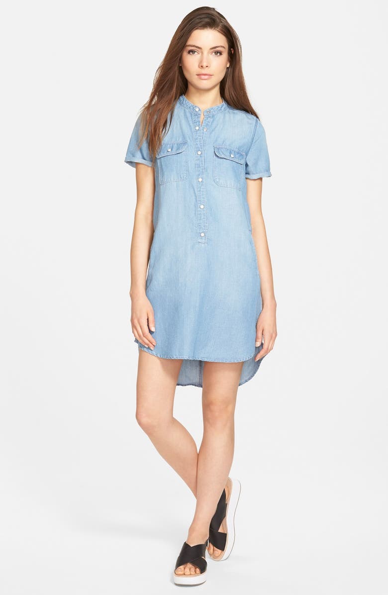 BLANKNYC 'Dog Days' Denim Shirtdress, Main, color, 