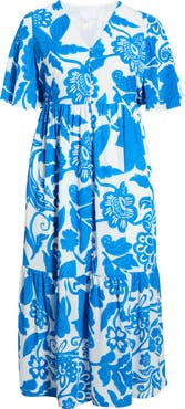 SUGARLIPS Maci Floral Lody Flare Maxi Dress