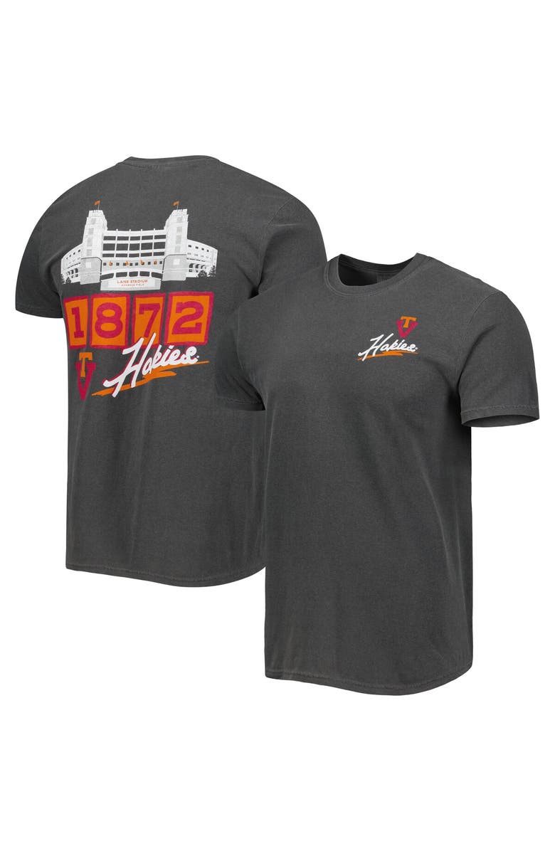 IMAGE ONE Men's Black Virginia Tech Hokies Vault Stadium T-Shirt, Alternate, color, 