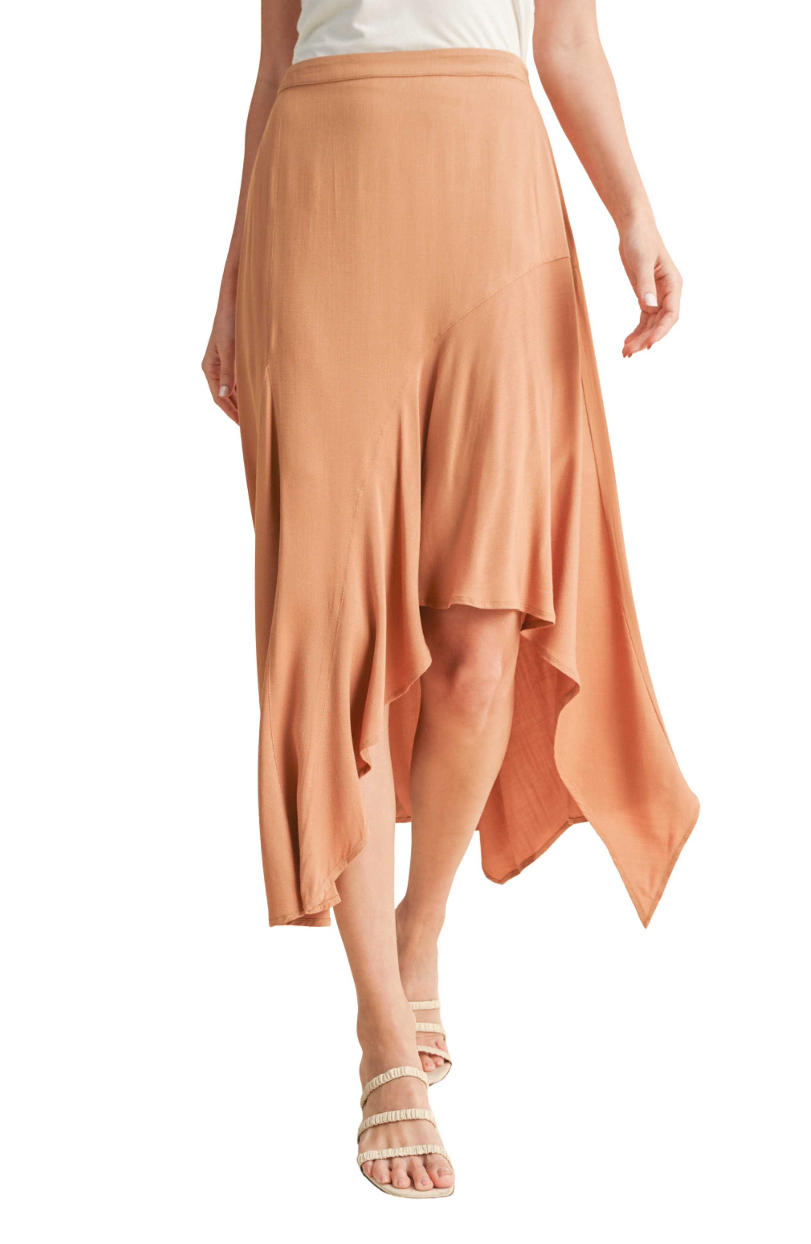 WISHLIST Asymmetric Midi Skirt