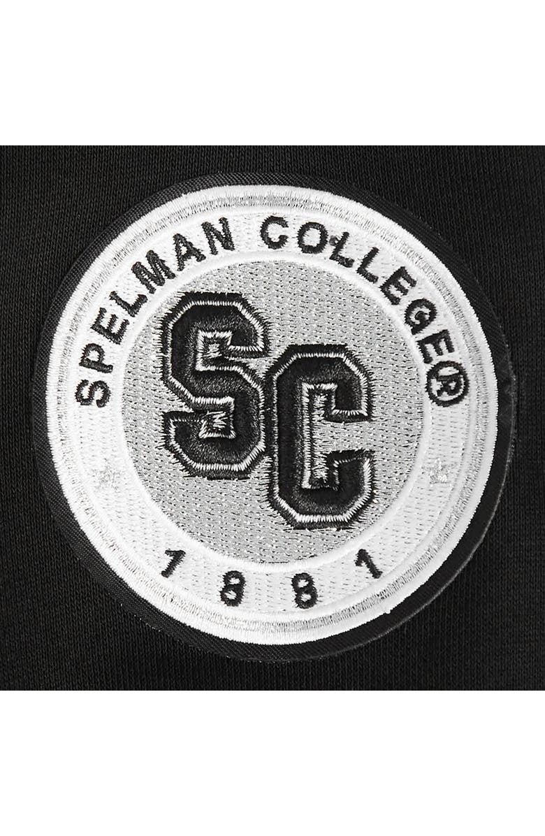 PRO STANDARD Women's Pro Standard  Black Spelman College Jaguars Pearl Cropped Pullover Sweatshirt, Alternate, color, Black