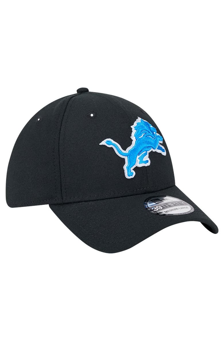 New Era Men's New Era Black Detroit Lions Main 39THIRTY Flex Hat, Alternate, color, 